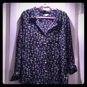 Anchors away, button down